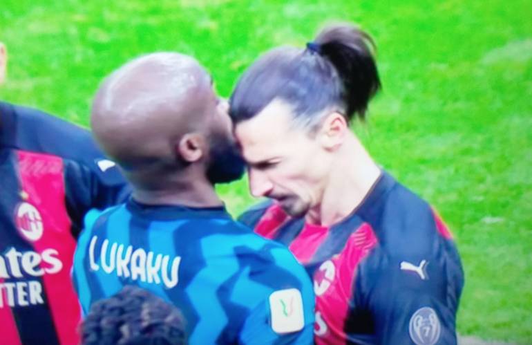 Quasi rissa a San Siro tra Ibrahimovic e Lukaku