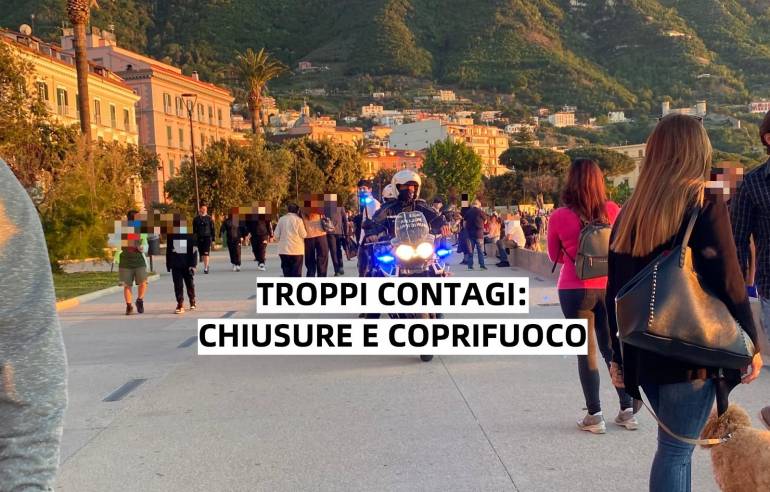 Castellammare, troppi contagi: il sindaco vara nuove chiusure e il coprifuoco