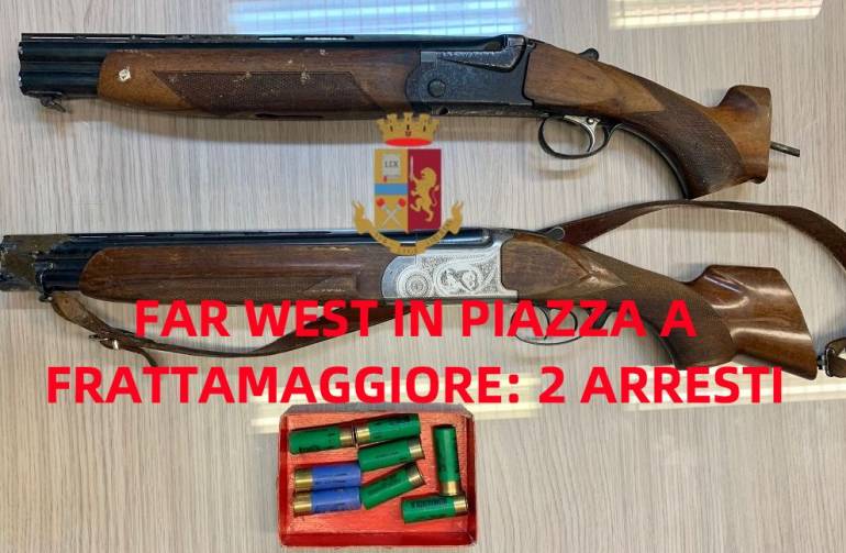 Frattamaggiore: esplodono colpi d’arma da fuoco in piazza, arrestati.