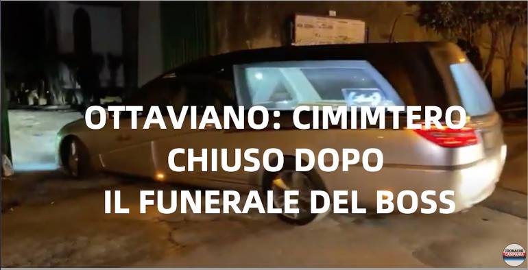 Ottaviano, cimitero chiuso per ordine pubblico dopo il funerale di Cutolo