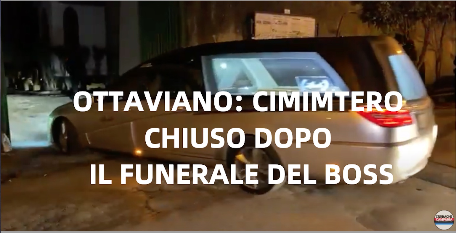 Ottaviano, cimitero chiuso per ordine pubblico dopo il funerale di Cutolo