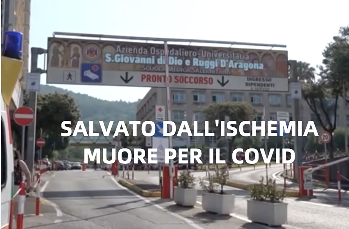 Salerno, salvato da un’ischemia in ospedale: si ammala di covid e muore