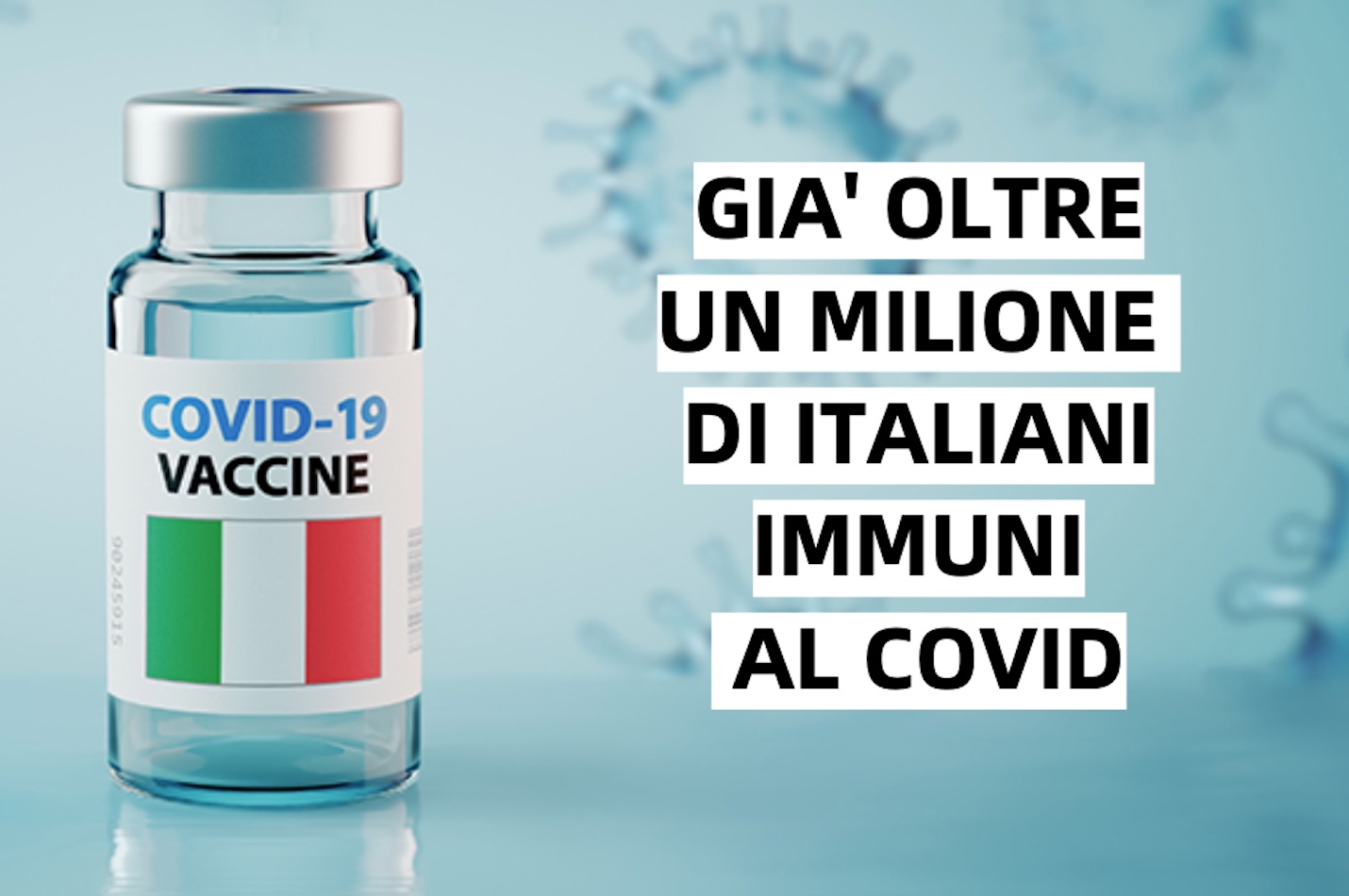 Covid, in Italia già oltre 1,1 milioni di persone ora sono immuni