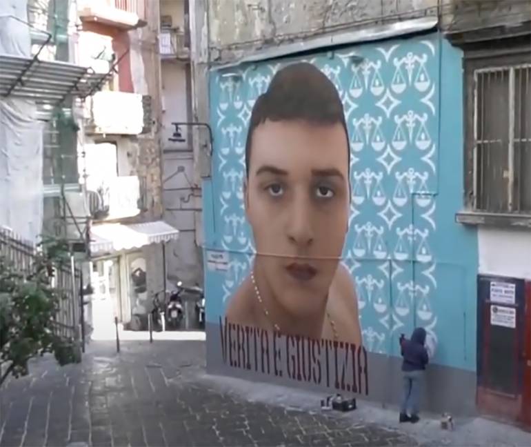 Napoli, Il murale di Ugo Russo è abusivo e va rimosso. Arriva la sentenza del Consiglio di Stato.