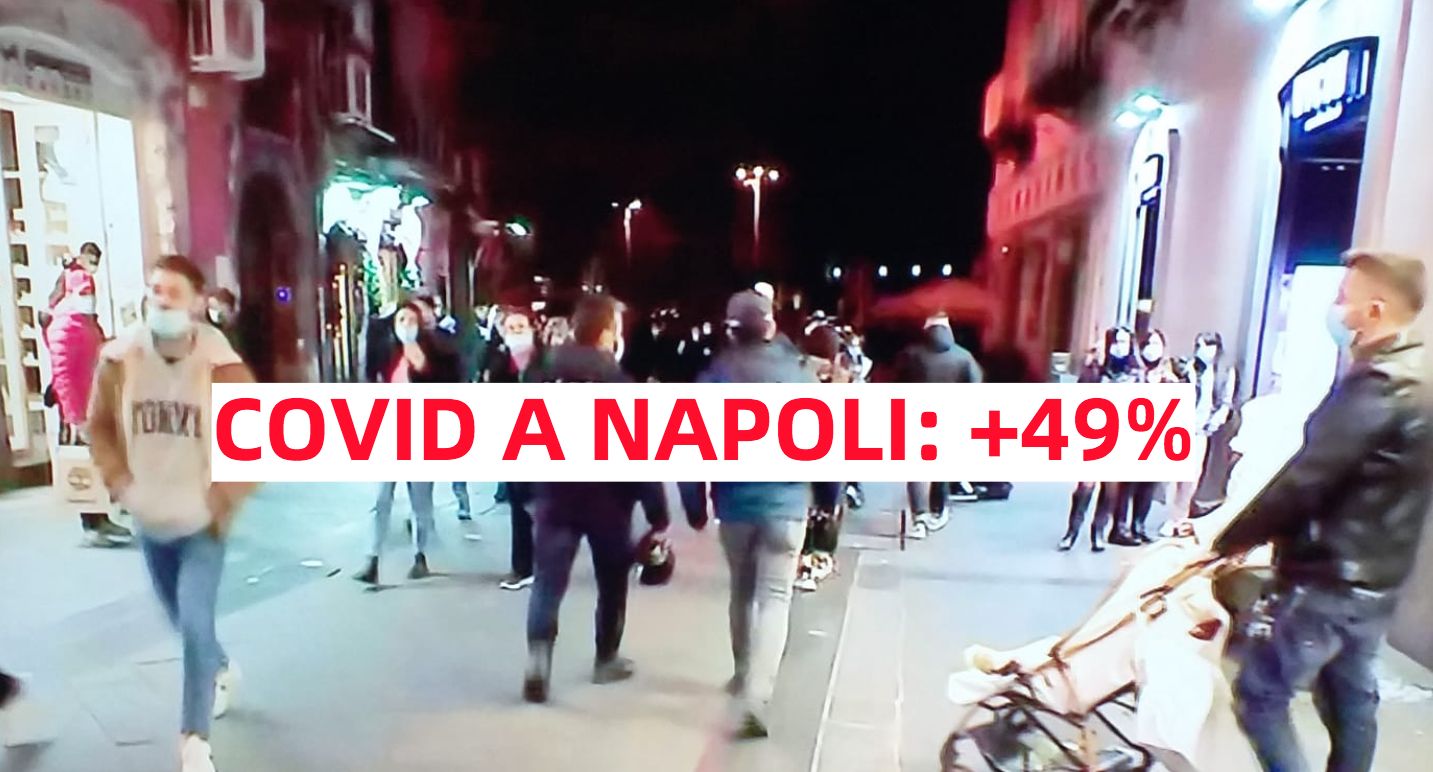 Covid a Napoli: +49% di casi nell’ultima settimana