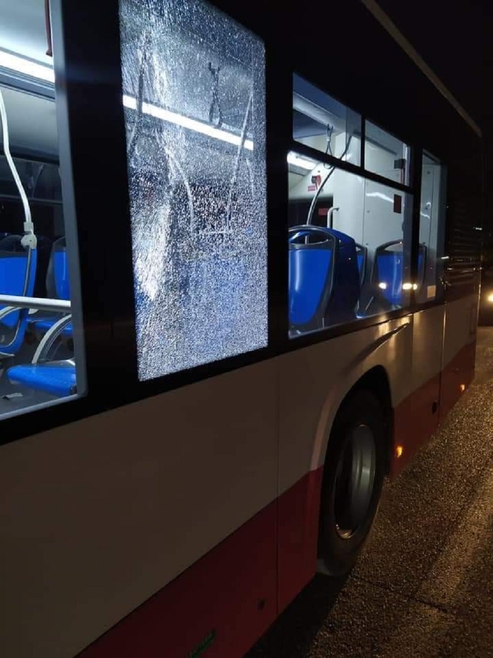 Vandalizzato un autobus nuovo di zecca ad Acerra, finestrini in frantumi