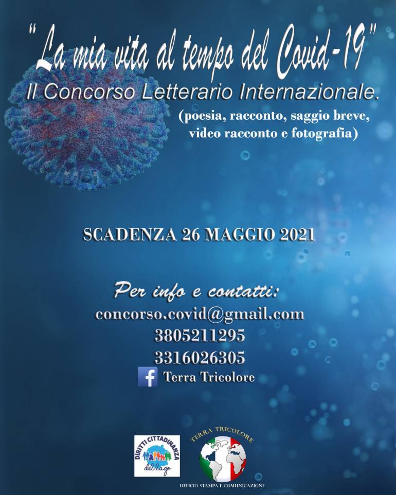 Concorso di Poesia: ‘LA MIA VITA AL TEMPO DEL COVID-19’