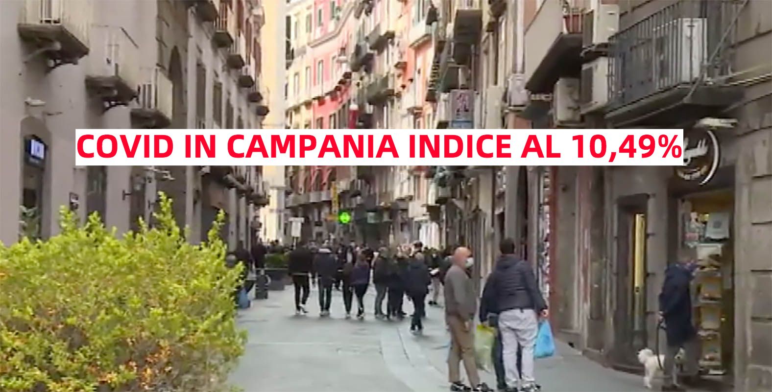 Covid in Campania: percentuale ancora sopra il 10%