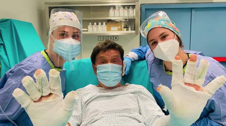 Gianni Morandi ringrazia i medici: ‘…sono un ragazzo fortunato’
