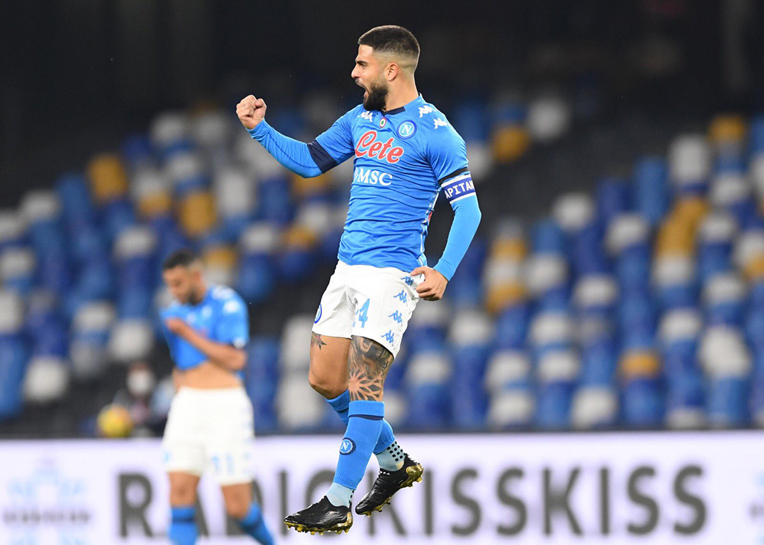 Super Insigne regala i tre punti al Napoli contro il Bologna