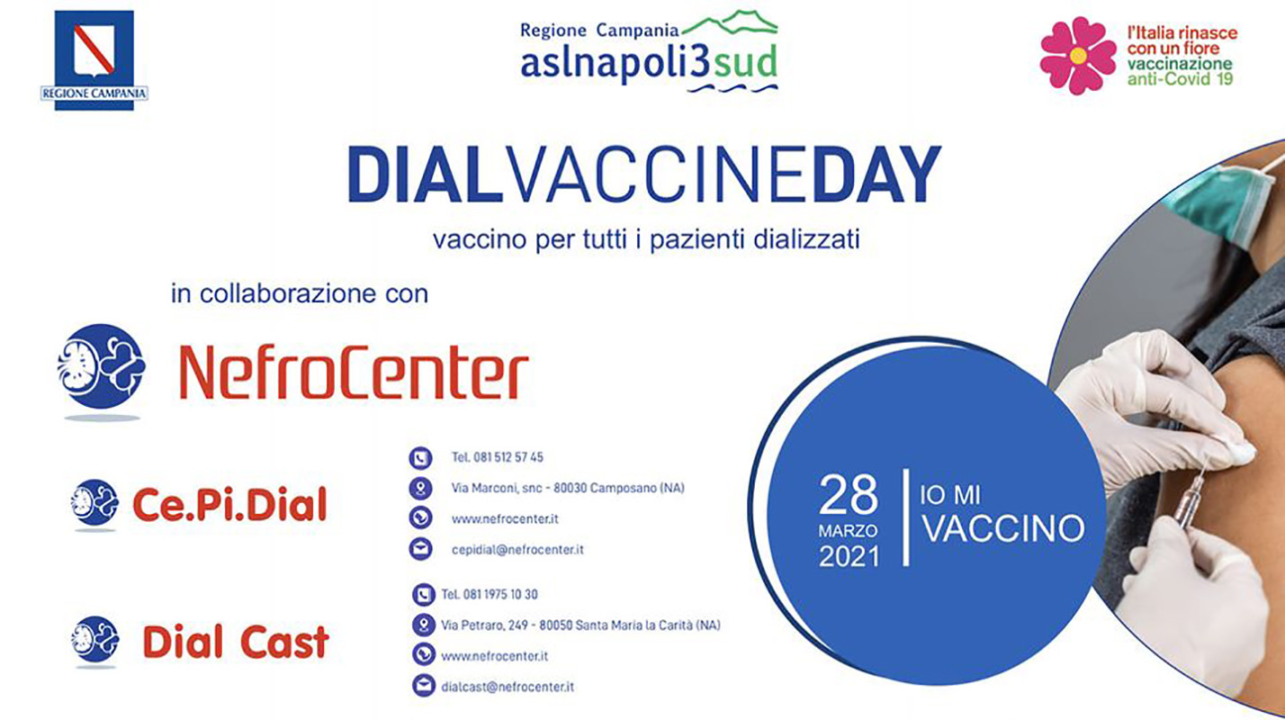 Domani in Campania la giornata di vaccinazione per i dializzati: Nefrocenter in prima linea