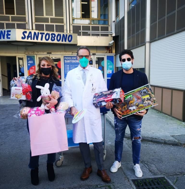 Giochi per i bambini del Santobono Pusilipon dall’associazione ‘Tra Cielo e Mare’