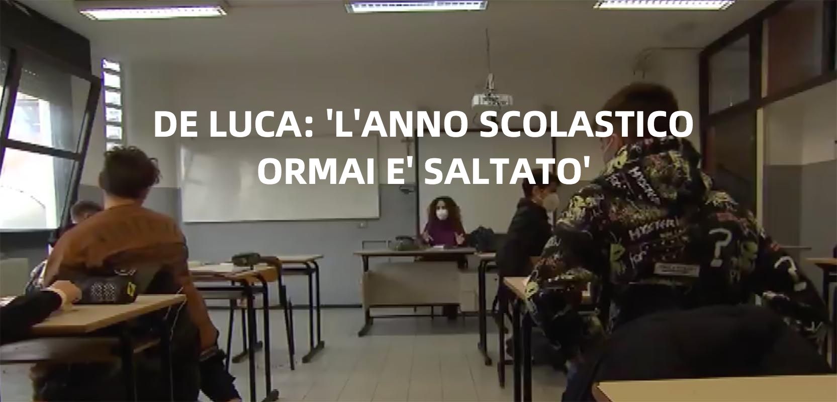 De Luca: ‘In Campania oltre 3mila persone in isolamento con l’apertura delle scuole’