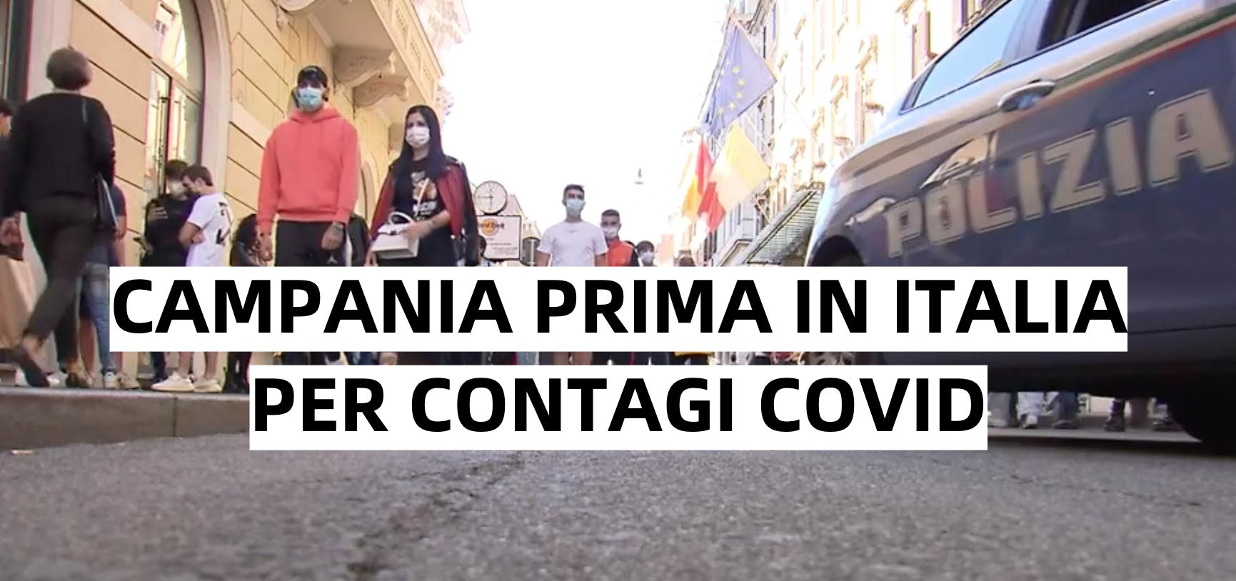 Covid, Campania ancora una volta prima in Italia per contagi