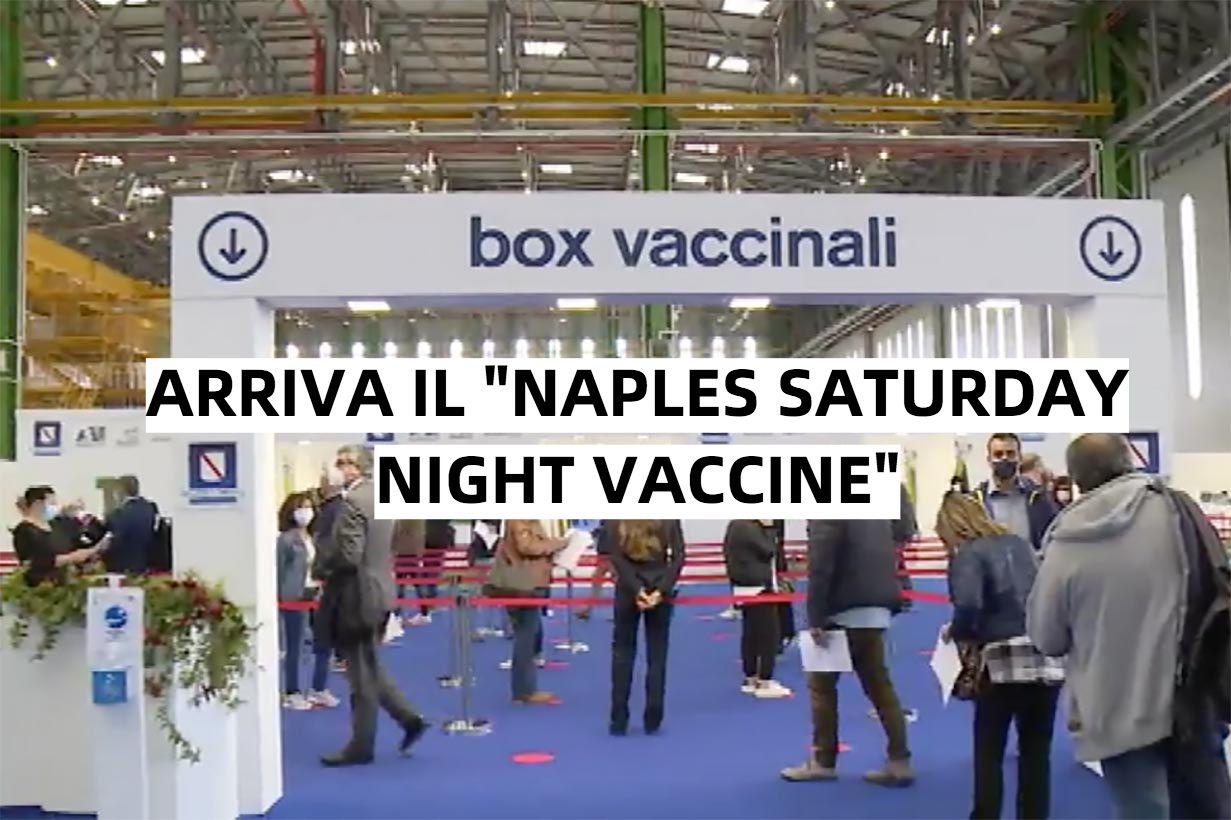 Napoli, sabato notte ‘no stop vaccini’ per i 30enni