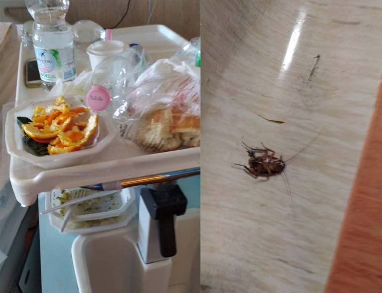 Residui di cibo non ritirati e blatte al San Giovanni Bosco di Napoli