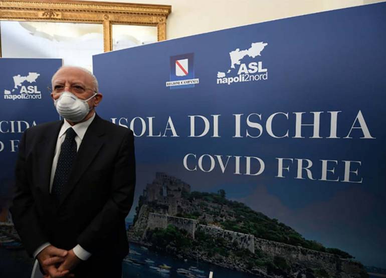 De Luca presenta “Ischia covid free”