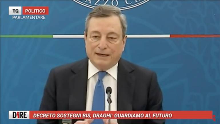 Tg Politico Parlamentare, Decreto Sostegni Bis, Draghi: ‘Guardiamo al futuro’