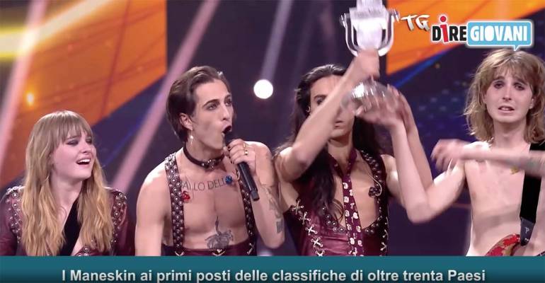Tg Dire Giovani: i Måneskin ai primi posti delle classifiche di oltre 30 paesi