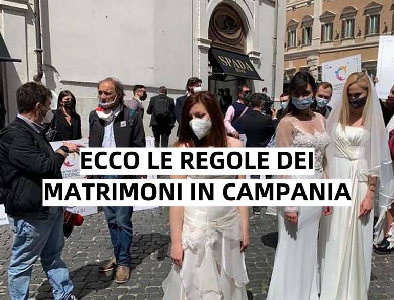 De Luca apre ai matrimoni in Campania