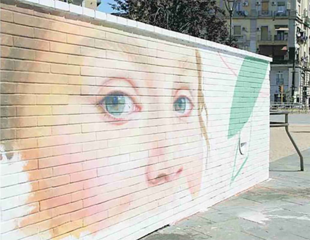 Napoli, si inaugura il murale della piccola Noemi