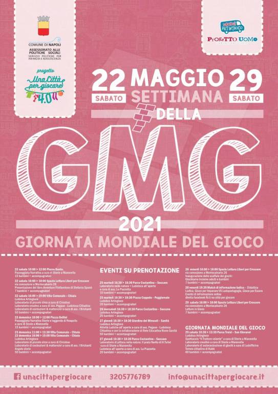 Sabato 22 maggio, ore 10: torna la Giornata Mondiale del Gioco a Napoli (e dura una settimana!)