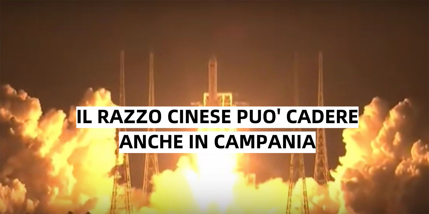 Anche la Campania interessata dalla caduta del razzo cinese sulla terra