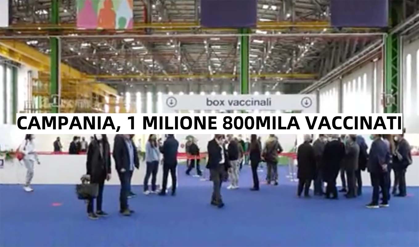 Campania, somministrate 1,8milioni dosi di vaccini