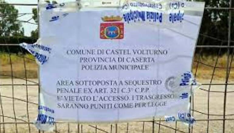Castel Volturno, sequestrata dalla polizia municipale l’area di Baia Adventure