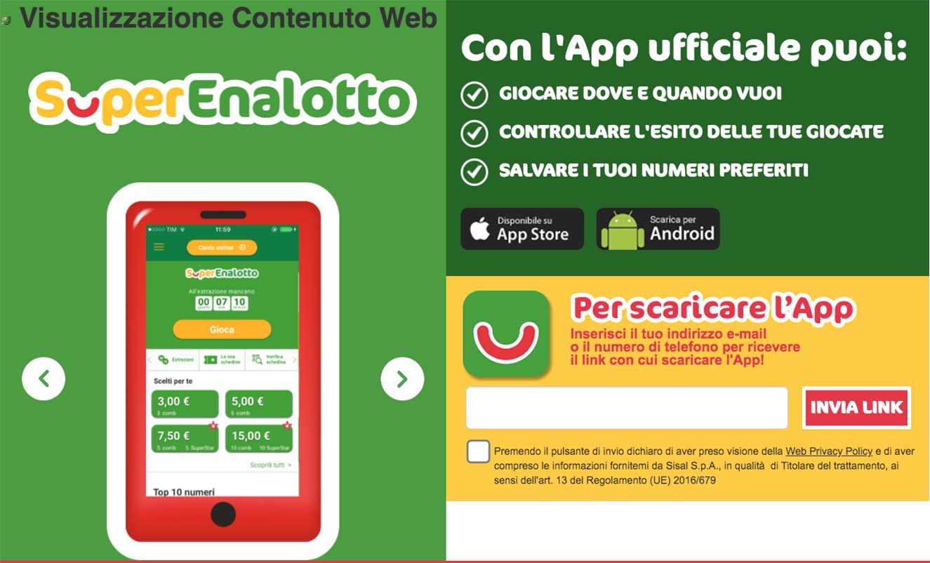 app superenallotto