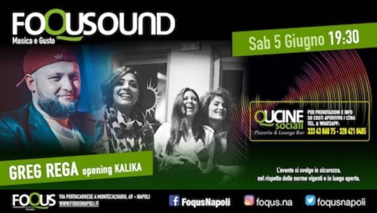 Greg Rega e Andrea D’Alessio nel primo week-end live di FoquSound