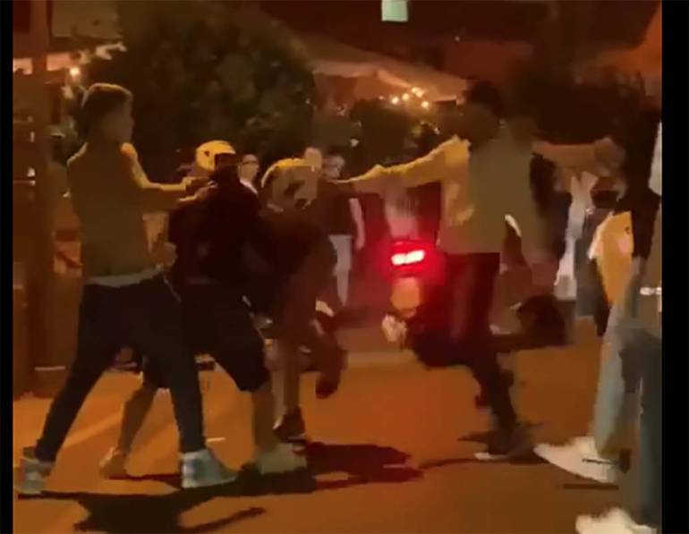 Castel San Giorgio rissa tra giovani