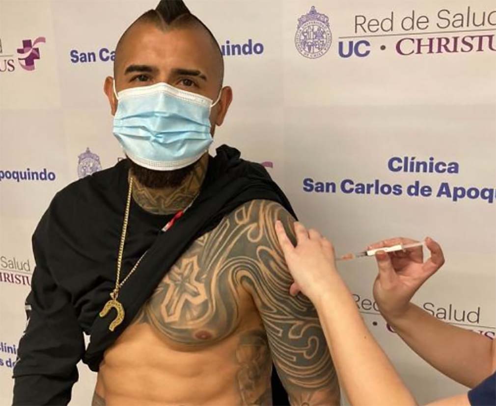 Il calciatore Vidal positivo al Covid, ricoverato in ospedale