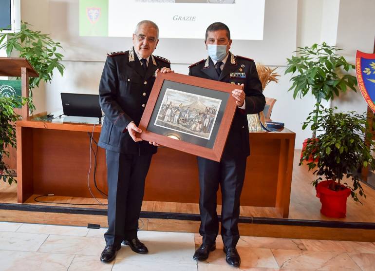 Comandante dei carabinieri Forestali visita i reparti della Campania