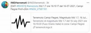 terremoto ai campi flegrei