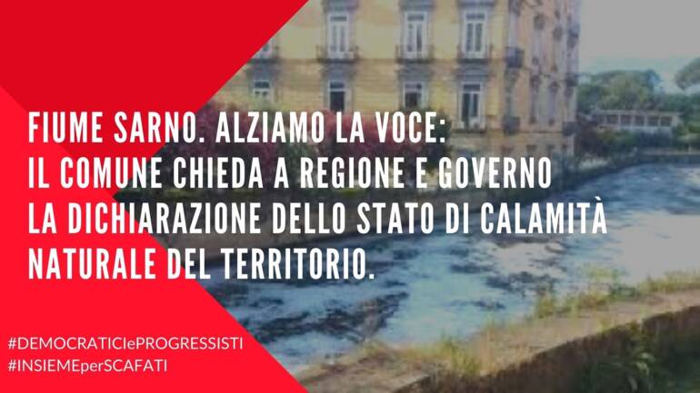 Scafati, Grimaldi: ‘Il fiume Sarno è una emergenza di carattere nazionale’