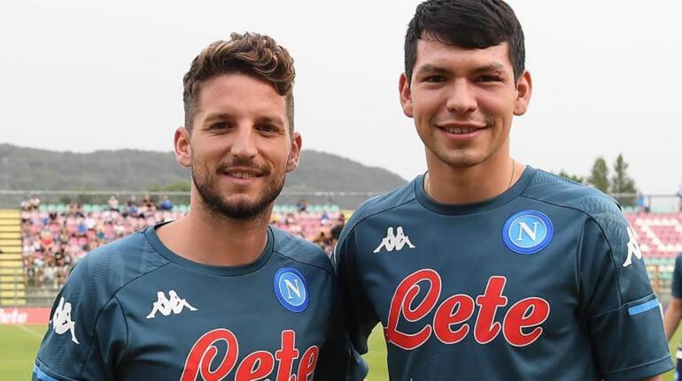 Napoli, primo giorno per Mertens e Lozano: testi fisici e subito in campo