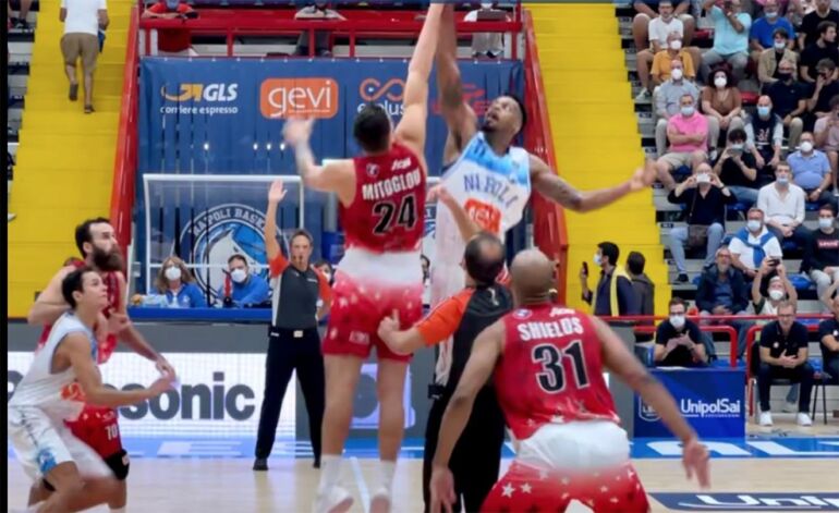 Gevi Napoli tiene testa alla corazzata Armani Milano al debutto in serie A