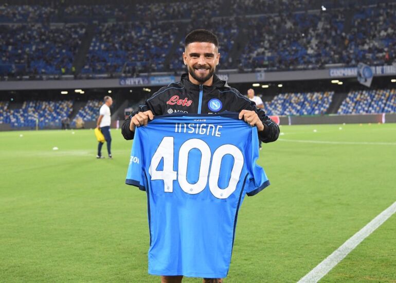Napoli Insigne, 400 presenze con il Napoli