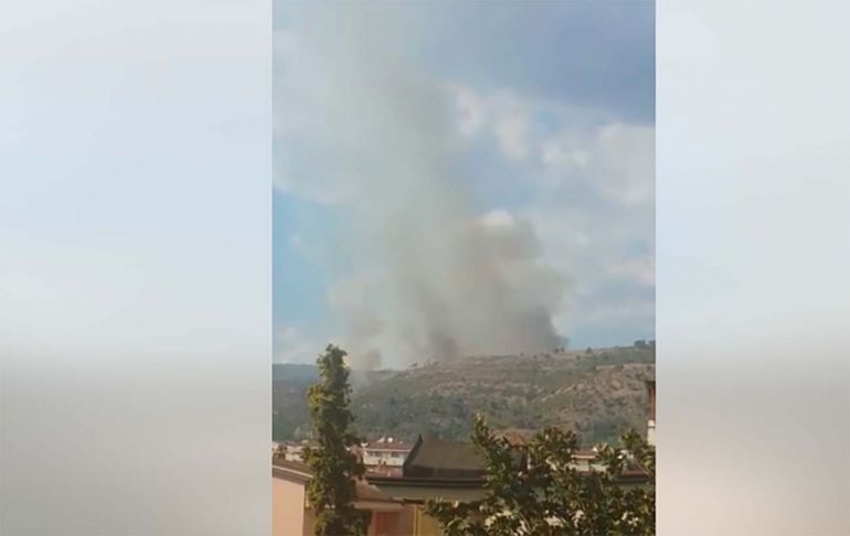 I monti del casertano ancora devastati dagli incendi