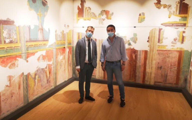 Gabriel Zuchtriegel, in visita al Museo di Terzigno.