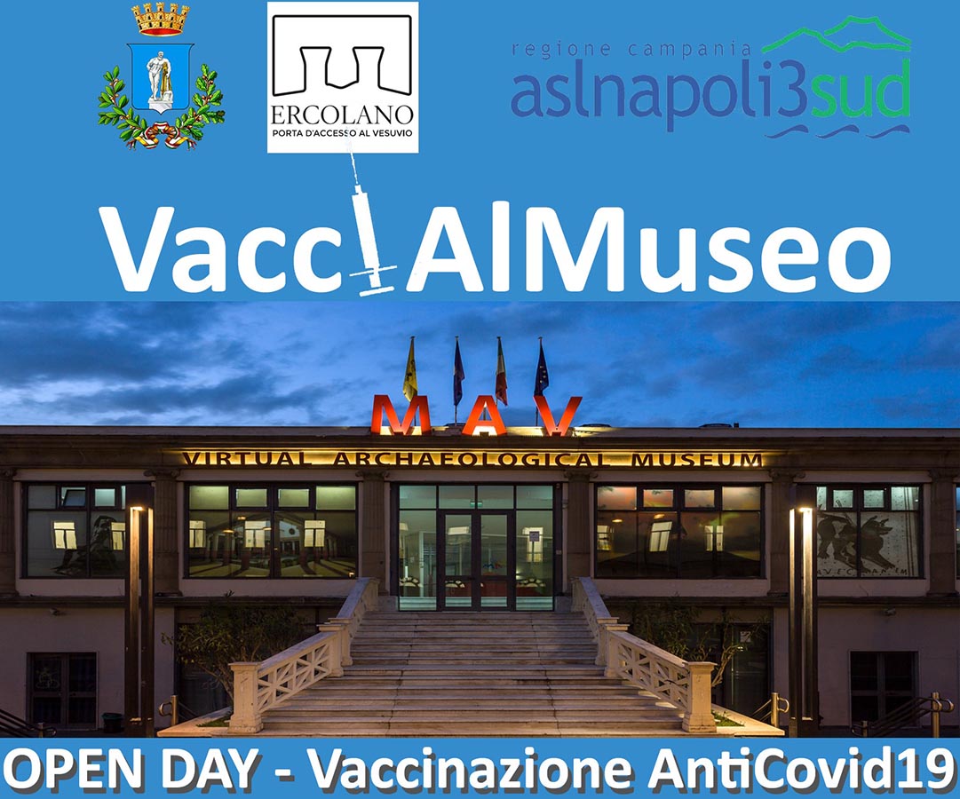 Vaccini al Museo di Ercolano: in omaggio ingresso al Mav