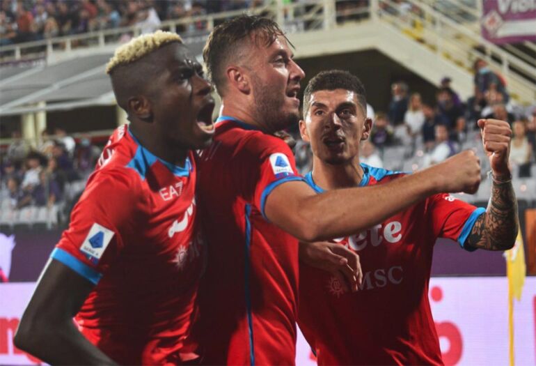 Settebello Napoli: Lozano e Rrahmani ribaltano la Fiorentina