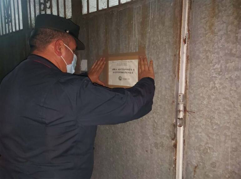 Sequestrato frantoio oleario per smaltimento illecito dei reflui direttamente sul suolo