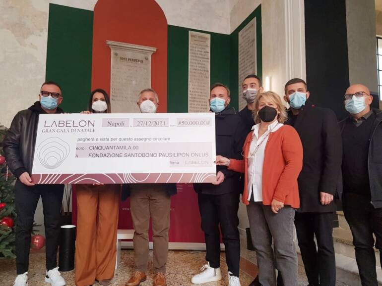 LABELON Gran Galà di Natale: 50.000 euro alla Fondazione Santobono Pausilipon