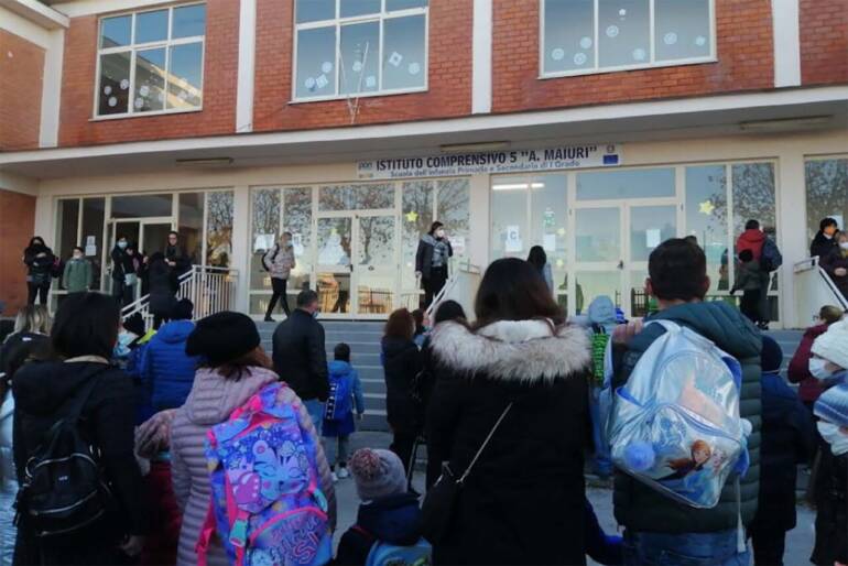 Ad Ercolano alunni al freddo all’istituto Maiuri