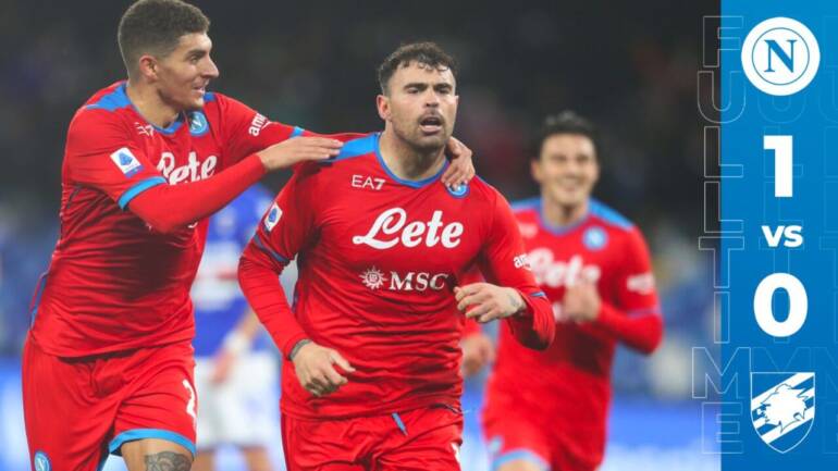 Il Napoli ritrova il sorriso al Maradona: Samp battuta di misura