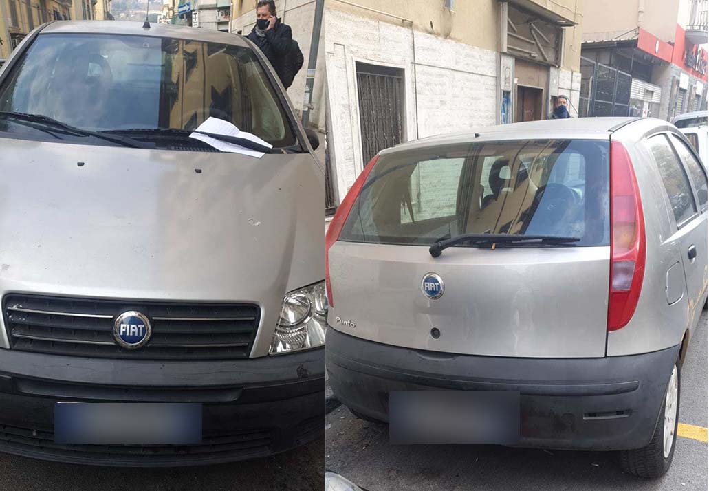 Napoli, parcheggia al posto del disabile poi protesta quando lo multano