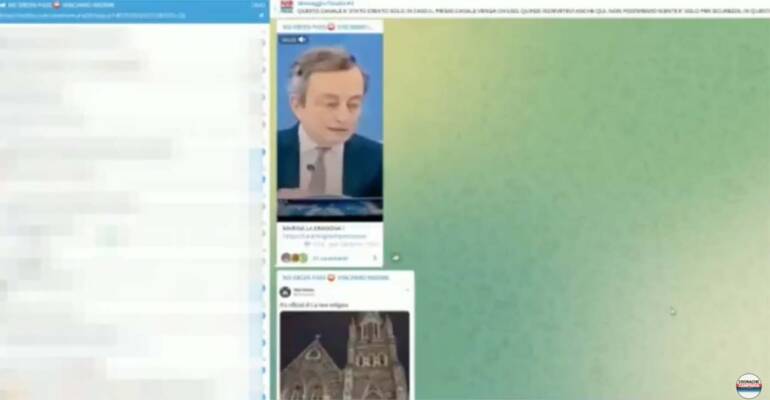 Napoletano residente in Germania gestiva un canale Telegram no vax contro Draghi
