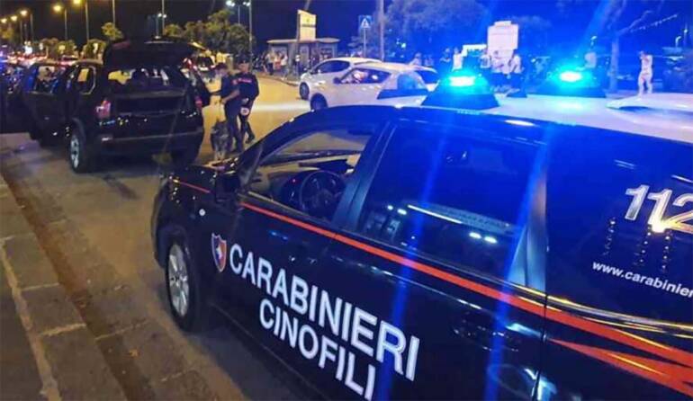 Blitz anti droga a Piedimonte Matese: carabinieri in azione all’alba con unità cinofile